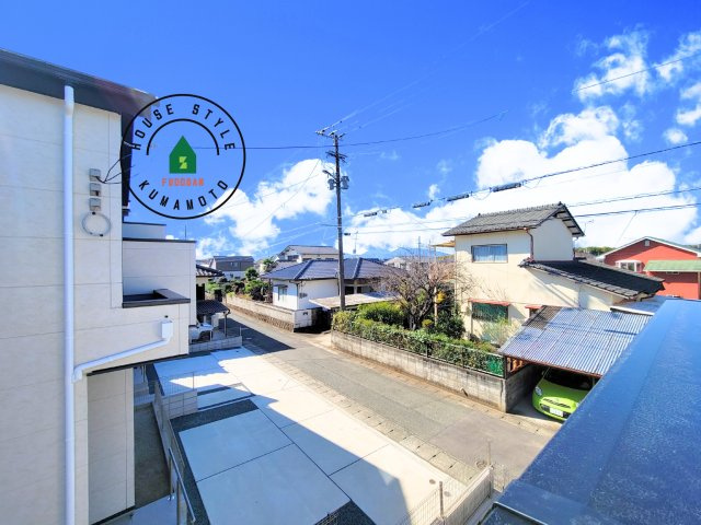 合志市須屋群窪第1-2棟（1号棟）の展望|窓から緑が見える物件も魅力的です。