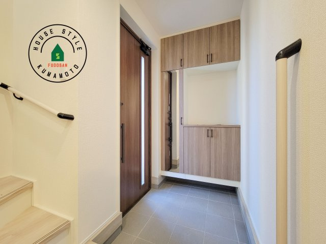 合志市須屋群窪第1-2棟（1号棟）の防犯設備|二重ロックでしっかり防犯対策ができます。