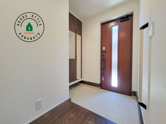 合志市須屋群窪第1-2棟（2号棟）の防犯設備|二重ロックでしっかり防犯対策ができます。