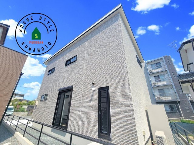 熊本市西区田崎1丁目第1-2棟（2号棟）の外観|デザイン性のある外観です。