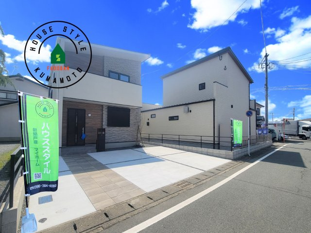 熊本市西区田崎1丁目第1-2棟（2号棟）の前面道路含む現地写真|見学の時間などお気軽にお問い合わせ下さい。