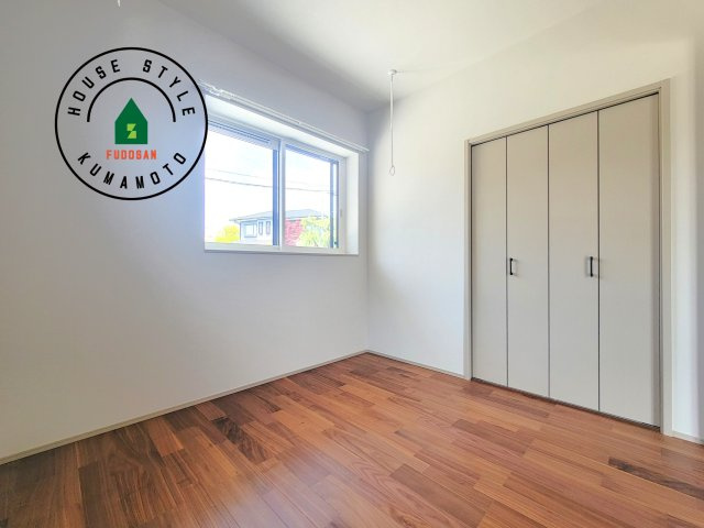 熊本市西区田崎1丁目第1-2棟（2号棟）の和室|将来的に、琉球畳を引きまして和室風にすることも可能です。
