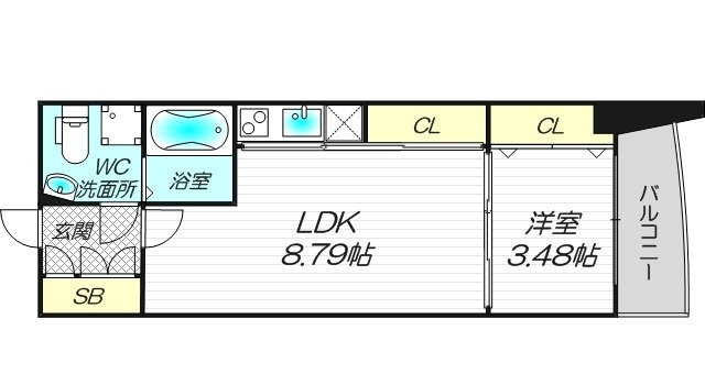 La Doueur江坂の間取り