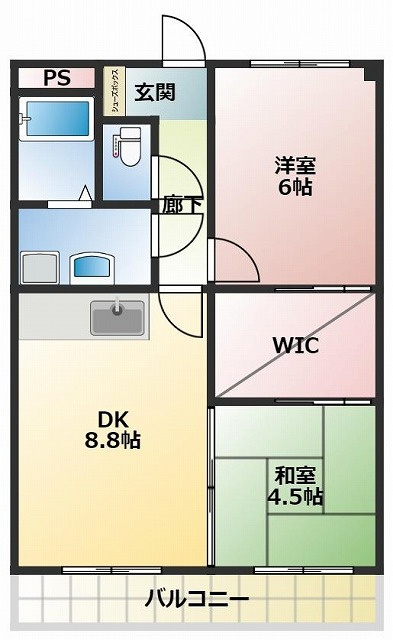 リーヴァかもべの間取り