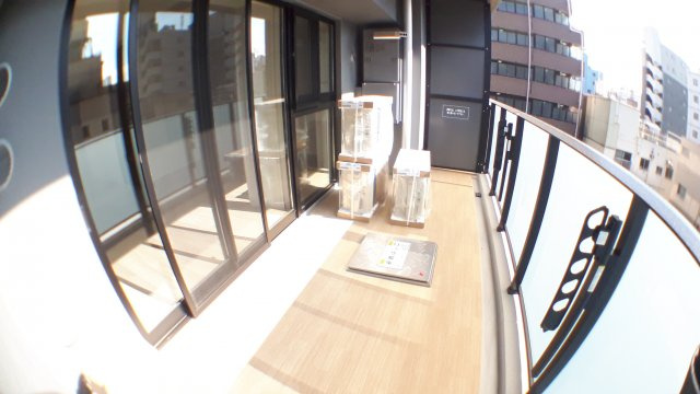 台東区浅草３丁目の賃貸マンションのバルコニー