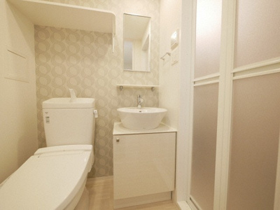 【洗面所】 | エスリード京橋桜ノ宮公園 | 忙しい朝には欠かせない洗面所です