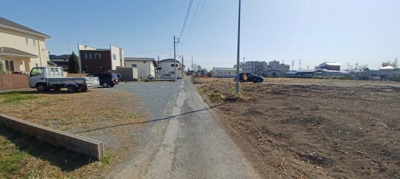 【前面道路含む現地写真】 | 熊谷市小曽根分譲地　800万　土地E