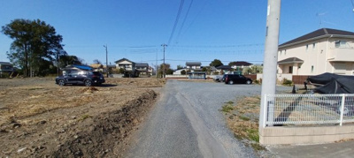 【前面道路含む現地写真】 | 熊谷市小曽根分譲地　750万　土地G