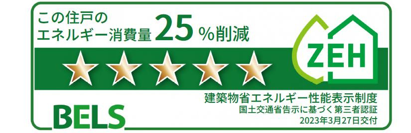 ＣＡＳＡ　ＹＵＫＩＮＯＳＨＩＴＡの省エネ性能ラベル