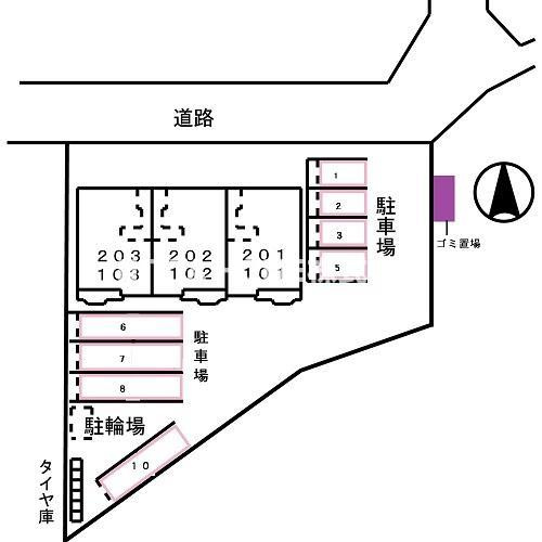 カルムコリーヌの区画図