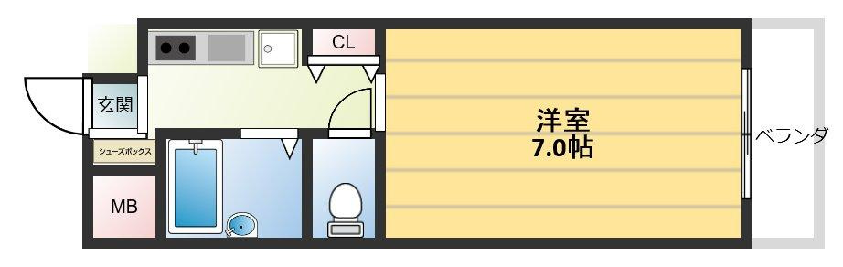 ノアーズアーク長田21の間取り
