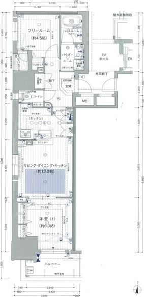 プレサンスロジェ名古屋久屋大通公園の間取り