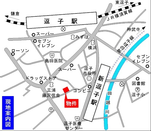 クラシーズ逗子の地図|案内図