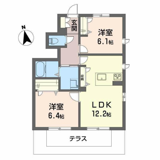 【間取り】 | Ｐｏｌａｒｉｓ | 2LDK
