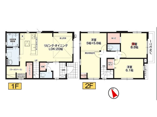 名東区大針1期(全5棟)の間取り
