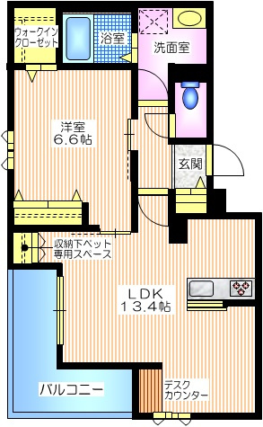 ガーデニア野毛の間取り