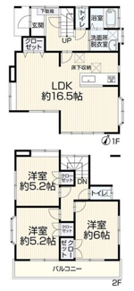 【間取り】 | 上尾市弁財 中古戸建て