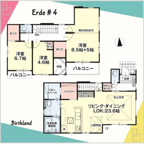 新築戸建・新築建売　いわき市平中神谷１期　Erde