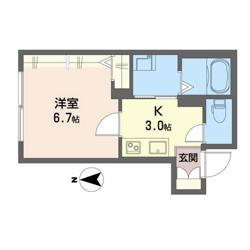 シャーメゾン朝倉駅前の間取り