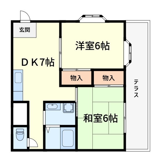 【間取り】 | 大塚チェリーハイツエイト