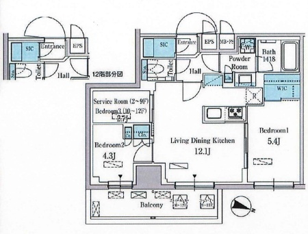 パークアクシス板橋本町ステーションゲートの間取り