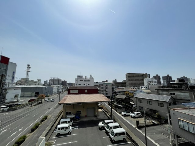 プログレス鹿田本町の展望|日当たりが良く、眺望も良好です。