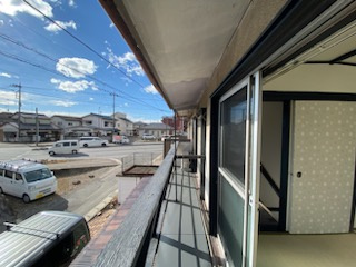 小山貸戸建のバルコニー