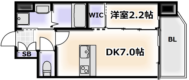 【間取り】 | セレニテ難波ミラク壱番館