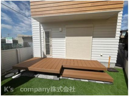 ◎茅ヶ崎市円蔵2丁目　新築戸建の庭|広いお庭☆使い方自由自在で駐車スペースを多くとることもできます♪