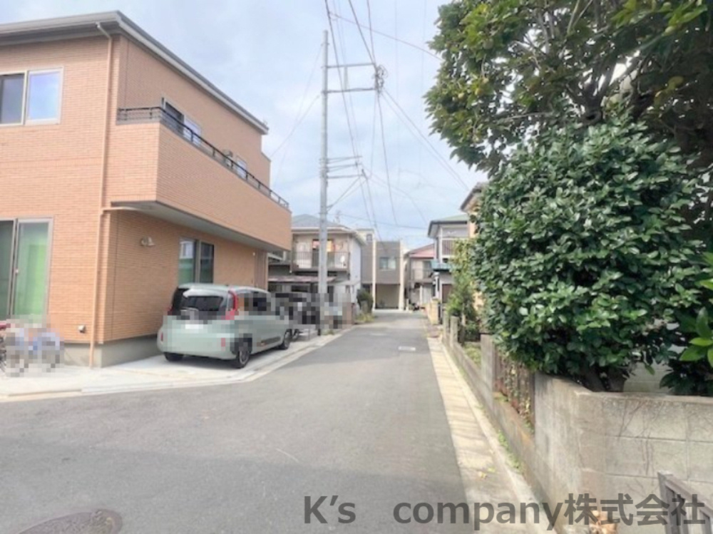 ◎茅ヶ崎市円蔵2丁目　新築戸建の前面道路含む現地写真|前面道路の様子です◇