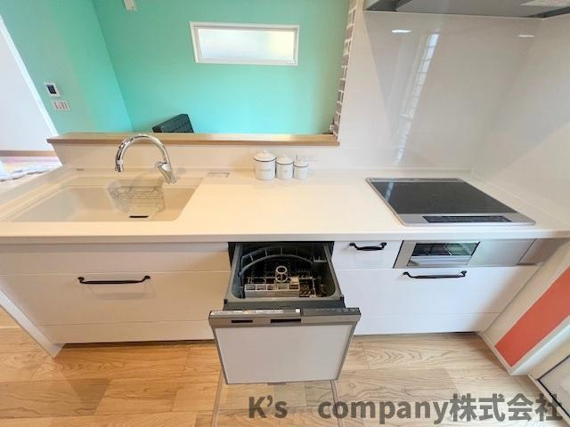 ◎茅ヶ崎市円蔵2丁目　新築戸建のキッチン|食器洗い乾燥機付きのシステムキッチン☆