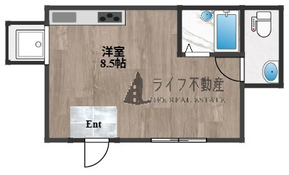 ピースハイツ長堂B棟の間取り
