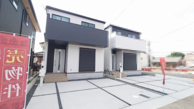 小牧市新町１丁目　新築戸建　１号棟の外観|建築中