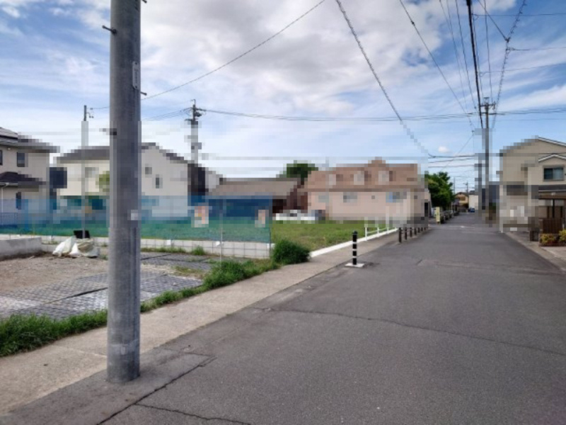 小牧市新町１丁目　新築戸建　１号棟の前面道路含む現地写真|前面道路含む現地写真です
