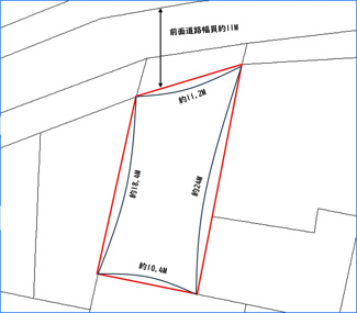 【区画図】 | 【売地】名護市久志(68坪/224.79㎡)
