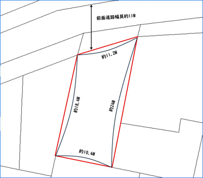 【区画図】 | 【売地】名護市久志(68坪/224.79㎡)