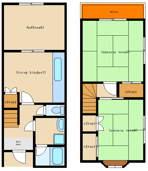 YOKハイムⅡの間取り