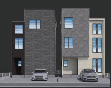 【外観パース】 | 【名古屋市昭和区川原通8丁目1−2新築戸建1号棟】✨️仲介手数料無料✨️広路小学校・駒方中学校