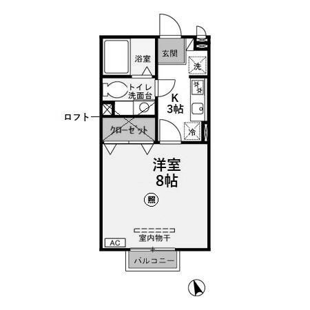 【間取り】 | ナカイパレスA