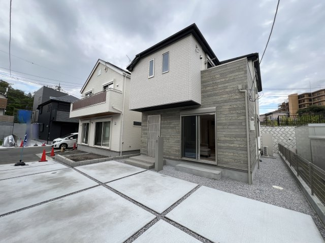 福生市福生　新築戸建全3棟の外観|現地外観