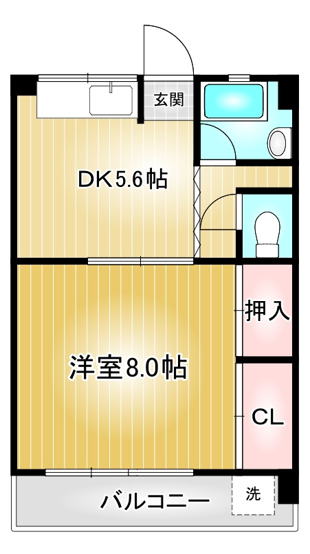 ニューコーポ松葉❘名古屋市の賃貸ならMy賃貸の間取り|ニューコーポ松葉
