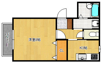 コーポ杏A棟の間取り