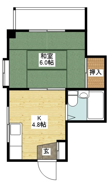 ツーエムビル勝山の間取り