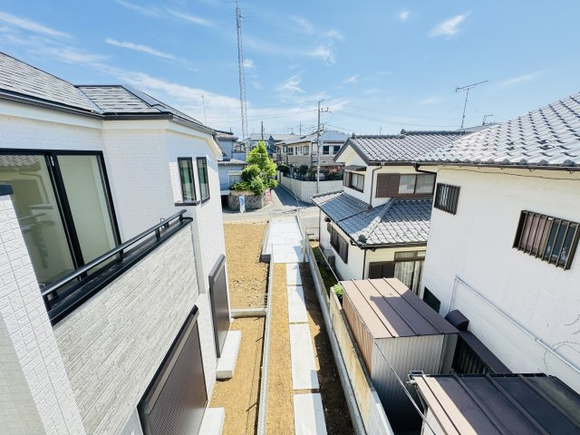 松戸市稔台１丁目新築戸建【稔台小学校：6分】の展望|バルコニーより道路側眺望