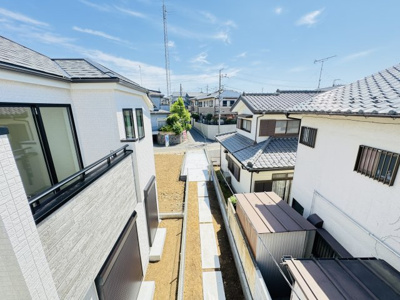 【展望】 | 松戸市稔台１丁目新築戸建【稔台小学校：6分】 | バルコニーより道路側眺望