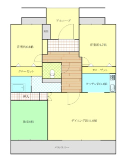 【間取り】 | シティパル春日セントレ