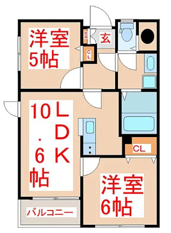 鹿児島県指宿市一棟マンションの間取り