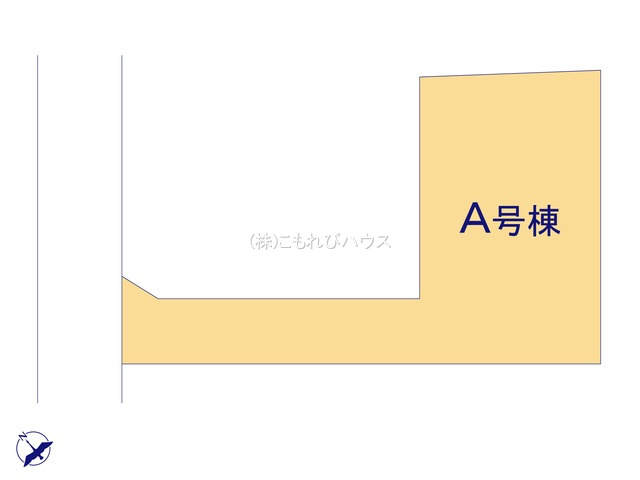 鴻巣市宮前　新築一戸建て　セレクト花水木　A号棟の区画図|A号棟
