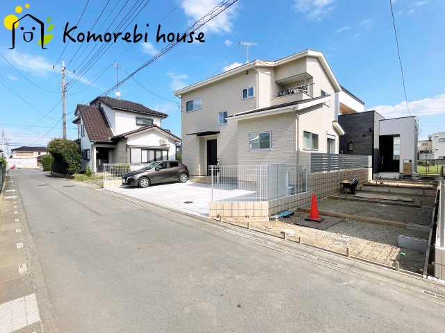 鴻巣市宮前　新築一戸建て　セレクト花水木　A号棟の前面道路含む現地写真|前面道路含む現地写真です