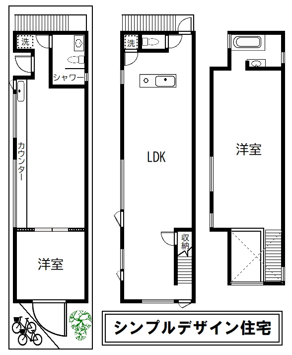 上京区利生町 中古戸建の間取り